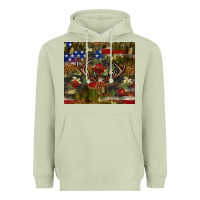 Matcha Hunting leopard USA flag tumbler 4th of july Heavyweight Hoodie - Neo Western