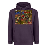 Plum Hunting leopard USA flag tumbler 4th of july Heavyweight Hoodie - Neo Western