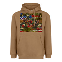 Toasted Coconut Hunting leopard USA flag tumbler 4th of july Heavyweight Hoodie - Neo Western
