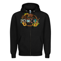 Black punchy Zipper Hoodie - Zillion Design Studio