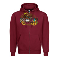 Burgundy punchy Zipper Hoodie - Zillion Design Studio