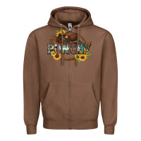 Chestnut punchy Zipper Hoodie - Zillion Design Studio