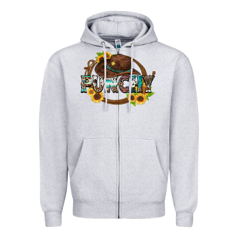 Punchy Zipper Hoodie by Zillion Design Studio | Teevron