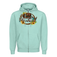 Seafoam punchy Zipper Hoodie - Zillion Design Studio