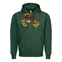 Sports Green punchy Zipper Hoodie - Zillion Design Studio