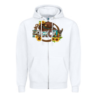White punchy Zipper Hoodie - Zillion Design Studio