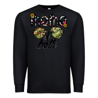 Black mama of both Premium Sweatshirt - CowhideDigitalArt
