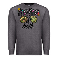 Charcoal Heather mama of both Premium Sweatshirt - CowhideDigitalArt