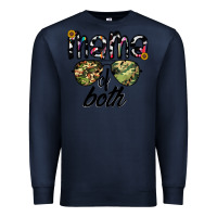 Navy mama of both Premium Sweatshirt - CowhideDigitalArt