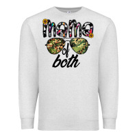 Oatmeal Heather mama of both Premium Sweatshirt - CowhideDigitalArt