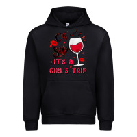 Black oh sip it's a girl's trip Urban Hoodie - MaliasSmallBusiness