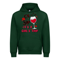 Forest Green oh sip it's a girl's trip Urban Hoodie - MaliasSmallBusiness
