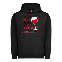 Pigment Black oh sip it's a girl's trip Urban Hoodie - MaliasSmallBusiness