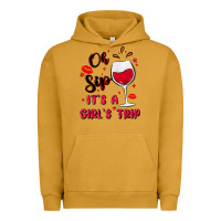 Pigment Peanut Butter oh sip it's a girl's trip Urban Hoodie - MaliasSmallBusiness