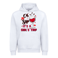 White oh sip it's a girl's trip Urban Hoodie - MaliasSmallBusiness