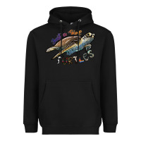 Black just a girl who loves turtles Heavyweight Hoodie - SublimationCraftShop