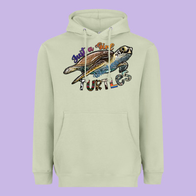 Just A Girl Who Loves Turtles Heavyweight Hoodie Designed By Sublimationcraftshop