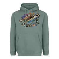 Sage just a girl who loves turtles Heavyweight Hoodie - SublimationCraftShop