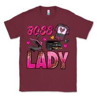 Burgundy boss lady Classic Tee - texasbilliewilder