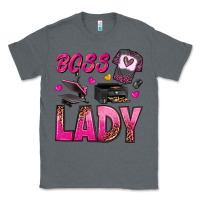 Charcoal Heather boss lady Classic Tee - texasbilliewilder