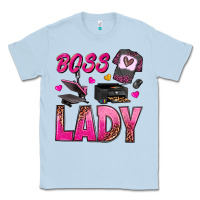 Dusty Blue boss lady Classic Tee - texasbilliewilder