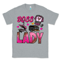 Heather Grey boss lady Classic Tee - texasbilliewilder