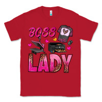 Red boss lady Classic Tee - texasbilliewilder