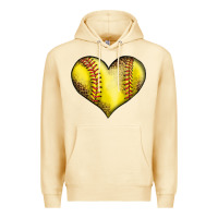 Pina Colada softball heart Premium Hoodie - LillyAllenDesigns