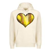 Tofu softball heart Premium Hoodie - LillyAllenDesigns