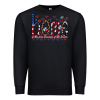 Black home of the free Premium Sweatshirt - RacoonDesign