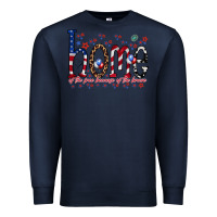 Navy home of the free Premium Sweatshirt - RacoonDesign