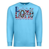 Ocean Blue home of the free Premium Sweatshirt - RacoonDesign