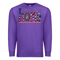 Purple home of the free Premium Sweatshirt - RacoonDesign