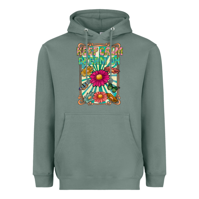 Keep Calm Dream On Heavyweight Hoodie by CowhideDigitalArt | Teevron