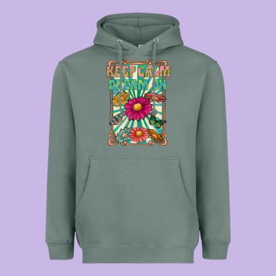 Keep Calm Dream On Heavyweight Hoodie Designed By Cowhidedigitalart