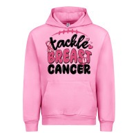 Fuchsia Pink tackle breast cancer Urban Hoodie - MaliasSmallBusiness