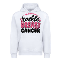 White tackle breast cancer Urban Hoodie - MaliasSmallBusiness