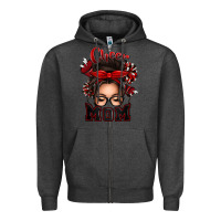 Charcoal Heather cheer mom messy bun Zipper Hoodie - texasbilliewilder