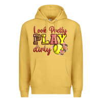 Antique Gold Look Pretty Play Dirty Premium Hoodie - LillyAllenDesigns