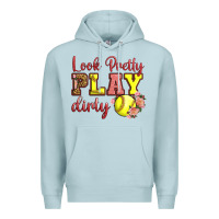 Blue Mist Look Pretty Play Dirty Premium Hoodie - LillyAllenDesigns
