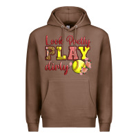 Chestnut Look Pretty Play Dirty Premium Hoodie - LillyAllenDesigns