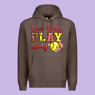 Look Pretty Play Dirty Premium Hoodie Designed By Lillyallendesigns
