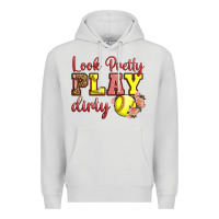Dove Grey Look Pretty Play Dirty Premium Hoodie - LillyAllenDesigns