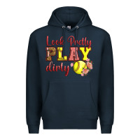 Navy Look Pretty Play Dirty Premium Hoodie - LillyAllenDesigns