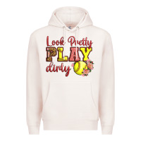 Pale Pink Look Pretty Play Dirty Premium Hoodie - LillyAllenDesigns