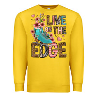 Lemon live on the edge ice skating Premium Sweatshirt - FaDigitalArtStudio