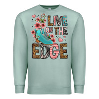 Seafoam live on the edge ice skating Premium Sweatshirt - FaDigitalArtStudio