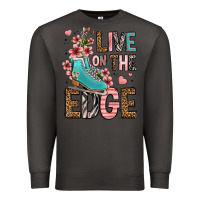 Smoke live on the edge ice skating Premium Sweatshirt - FaDigitalArtStudio