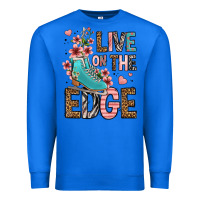 True Royal live on the edge ice skating Premium Sweatshirt - FaDigitalArtStudio