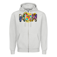Dove Grey mom sunflower Zipper Hoodie - Zillion Design Studio